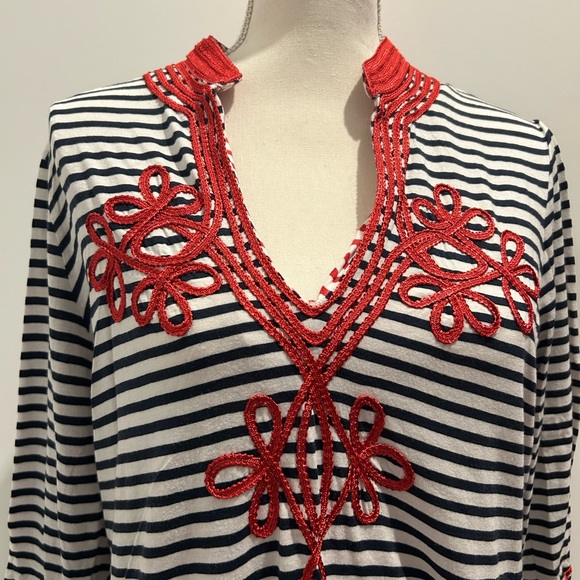 Gretchen Scott nautical theme shift dress. Large - Picture 3 of 3